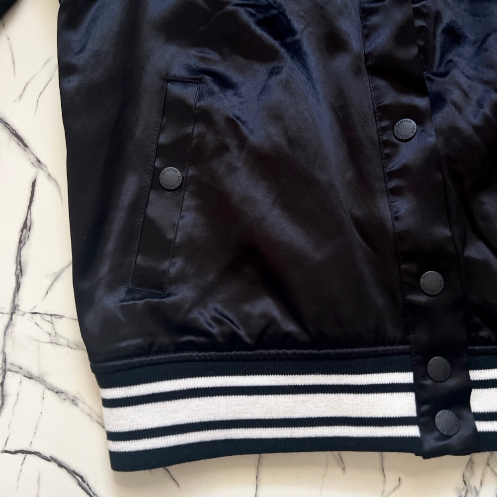 Scotch & Soda Black and White Bomber Jacket - Picture 5 of 5